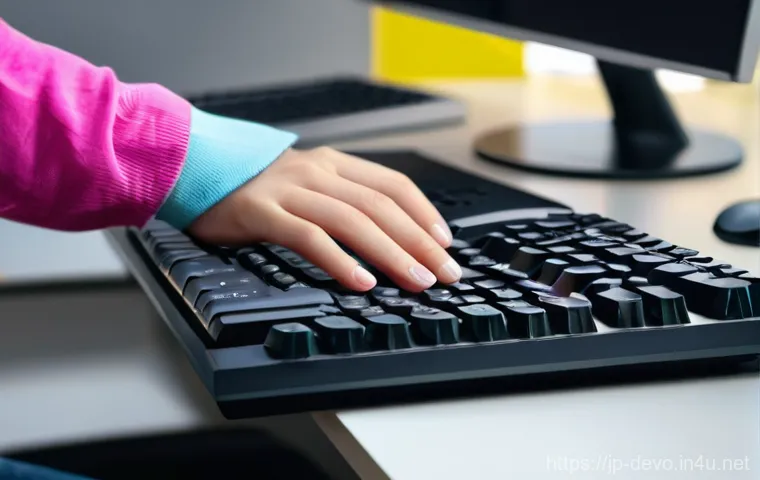 정보기기운용 실기 시험에서 활용되는 장비 점검 기술 - **Prompt: Proactive PC Maintenance**
    "A bright, detailed image of a person's hands, belonging to...